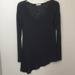 Soprano Gray Asymmetrical Sweater